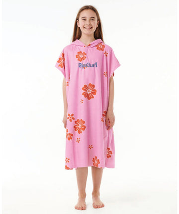 Rip Curl Mixed Hooded Towel - Girl - Bright Pink